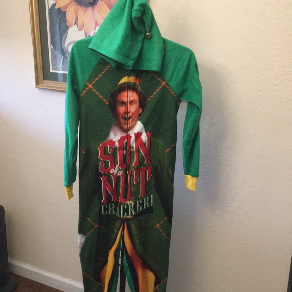 Elf Christmas One Piece Pajama